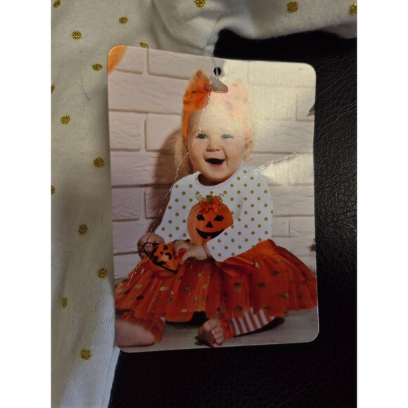 Baby Essentials Halloween Pumpkin Baby Outfit Set 9M - Picture 7 of 9